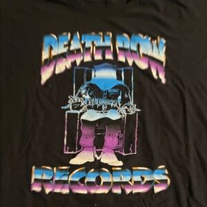 Death Row Records Black Graphic Tee